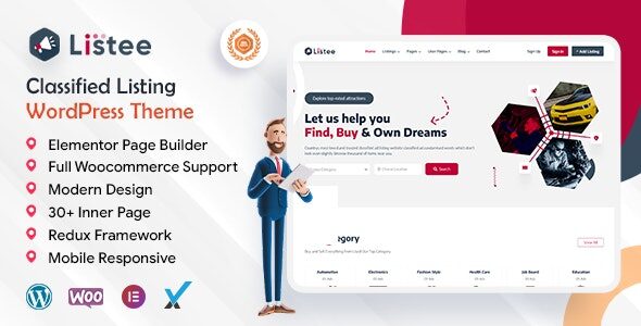 listee 1 0 2 classified ads and listing directory wordpress theme