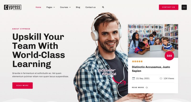 cypress online learning courses elementortemplate kit