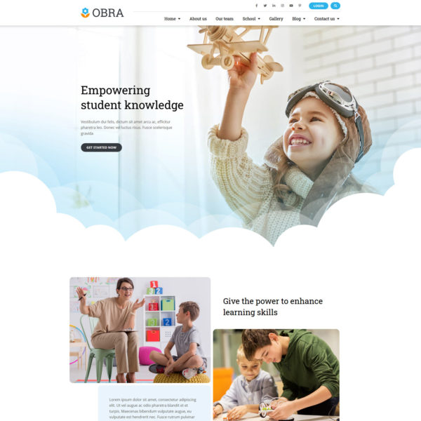 Obra Kids Education School Template Kit