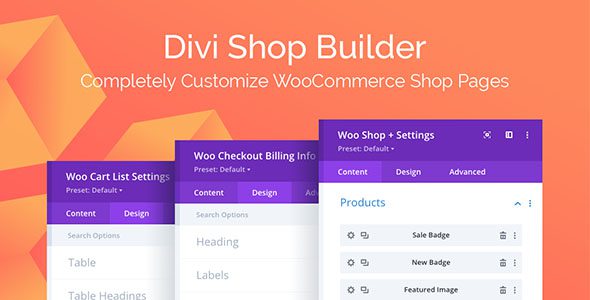 Divi shop builder v2.0.22 Woocommerce Plugin