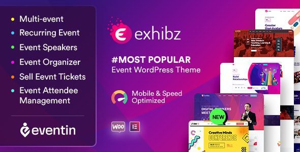 exhibz 2 5 8 event conference wordpress theme