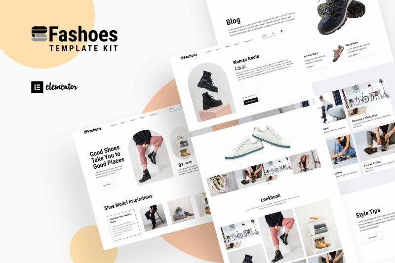 global kit styles for Fashoes Minimalist Fashion Store Elementor Template Kit