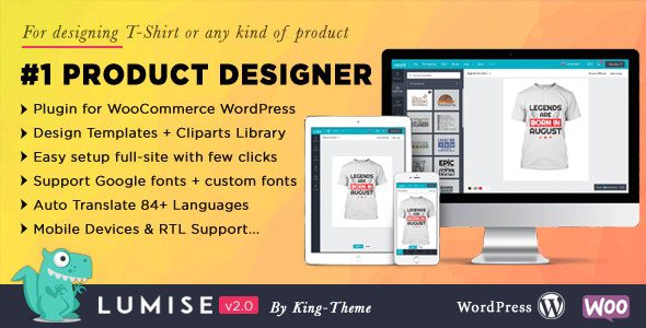 product designer for woocommerce wordpress lumise 2 0 4