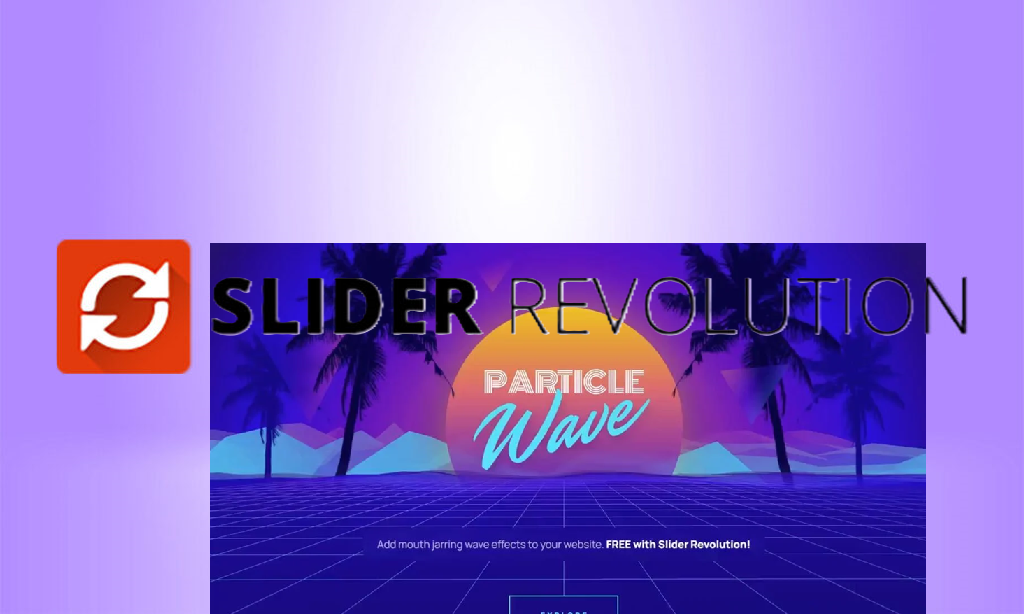 slider revolution particle wave addon