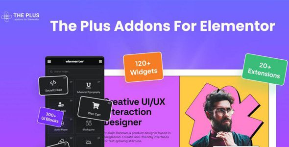 the plus addon for elementor page builder wordpress plugin