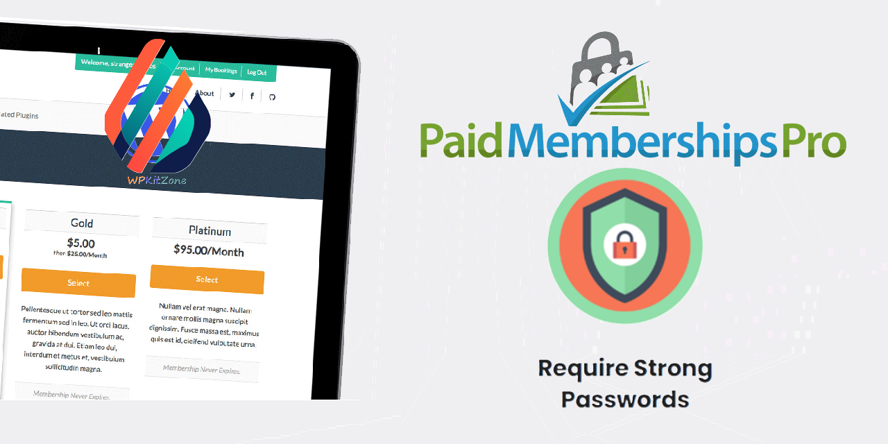 wpkitzone.com pmpro require strong passwords