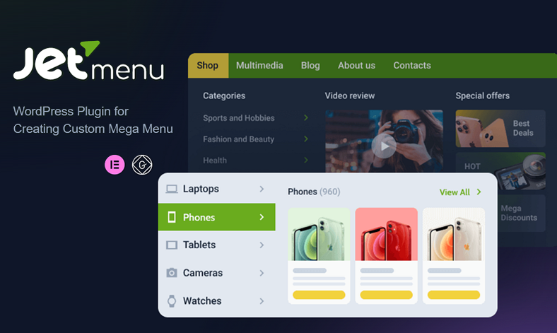 JetMenu 2.4.11.1 for Creating Custom Mega Menu