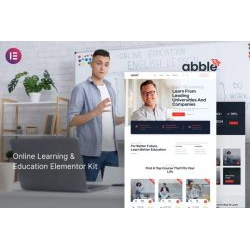 Abble Online Learning Education Elementor Template