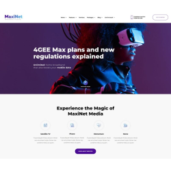 Maxinet Internet IpTv Provider Elementor Template Kit