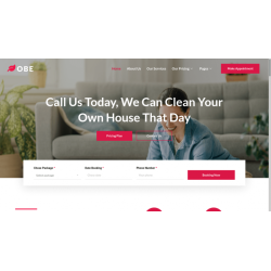 Obe House Cleaning Business Elementor Template Kit