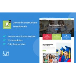 Abasha Education Learning Courses Elementor Template