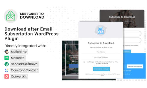 Subscribe to Download 2.0.9 – Download after Email Subscription WordPress Plugin