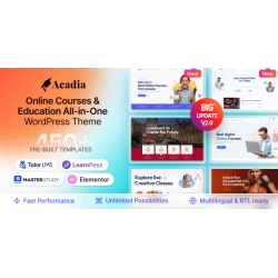 Acadia 3.0.4 – Education WordPress Theme For University & Online Course